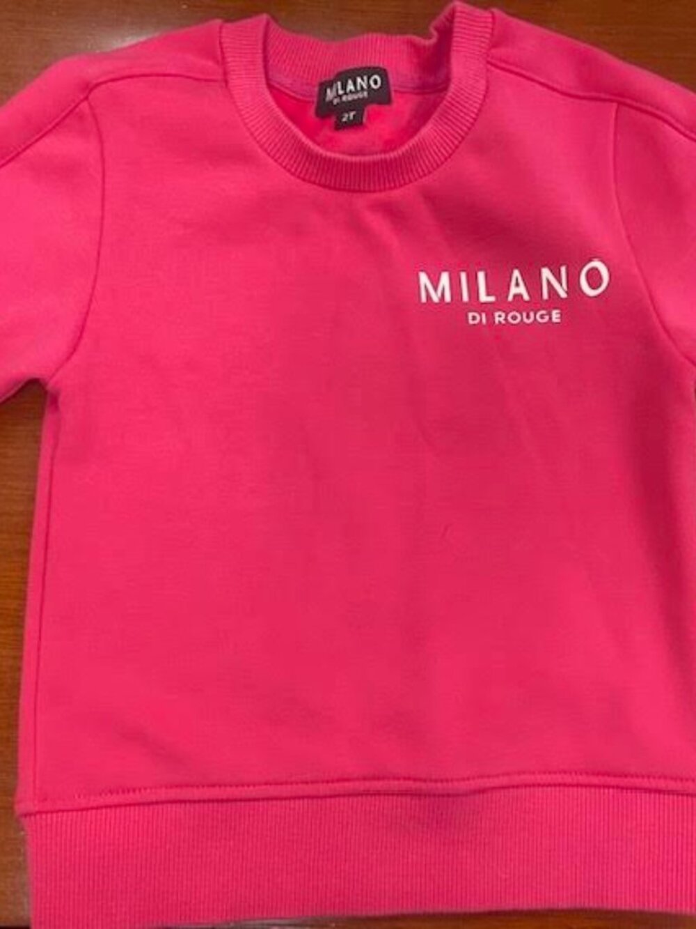 Milano Di Rouge Pink Toddler Sweatsuit Set 2T - Picture 3 of 9